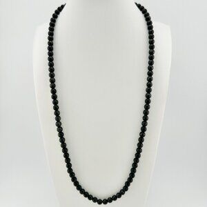David Yurman Spiritual Beads Necklace in Black Onyx - 6mm - 24"